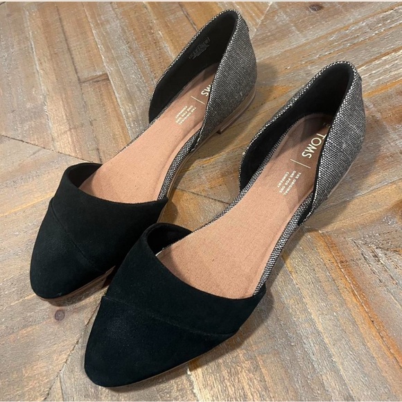 TOMS Black Leopard Jutti D’Orsay Flats Women’s Size 11 - Picture 7 of 7